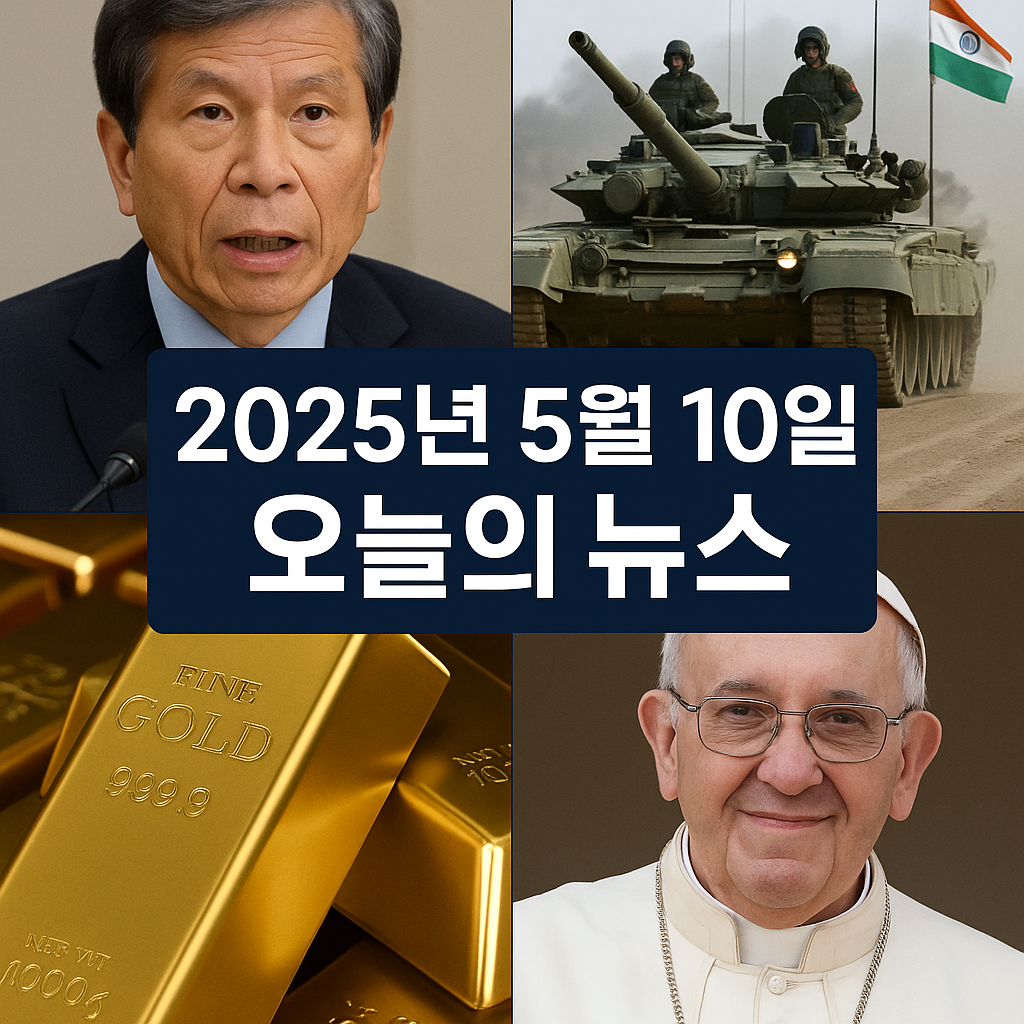 2025년 5월 10일 주요 뉴스 이미지