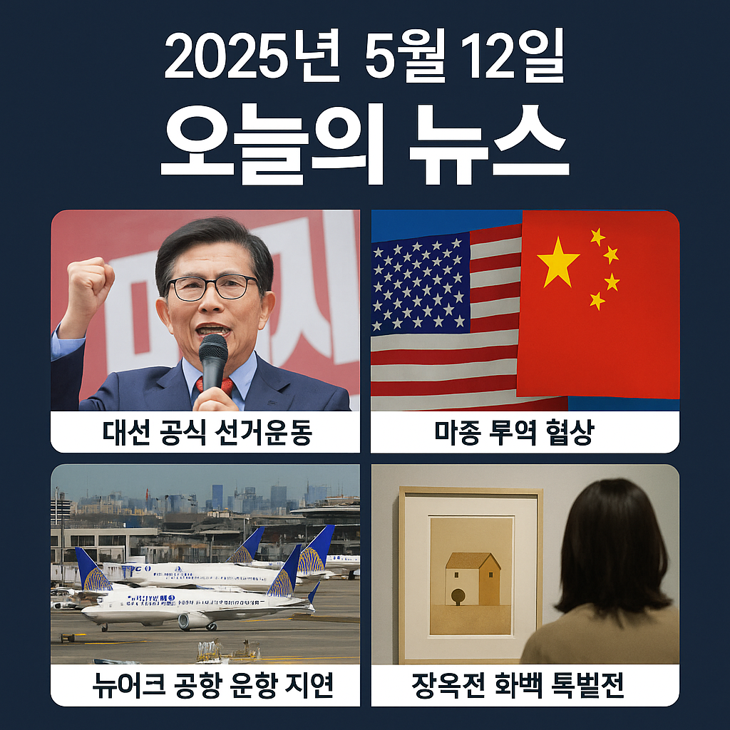 2025년 5월 12일 주요 뉴스 이미지
