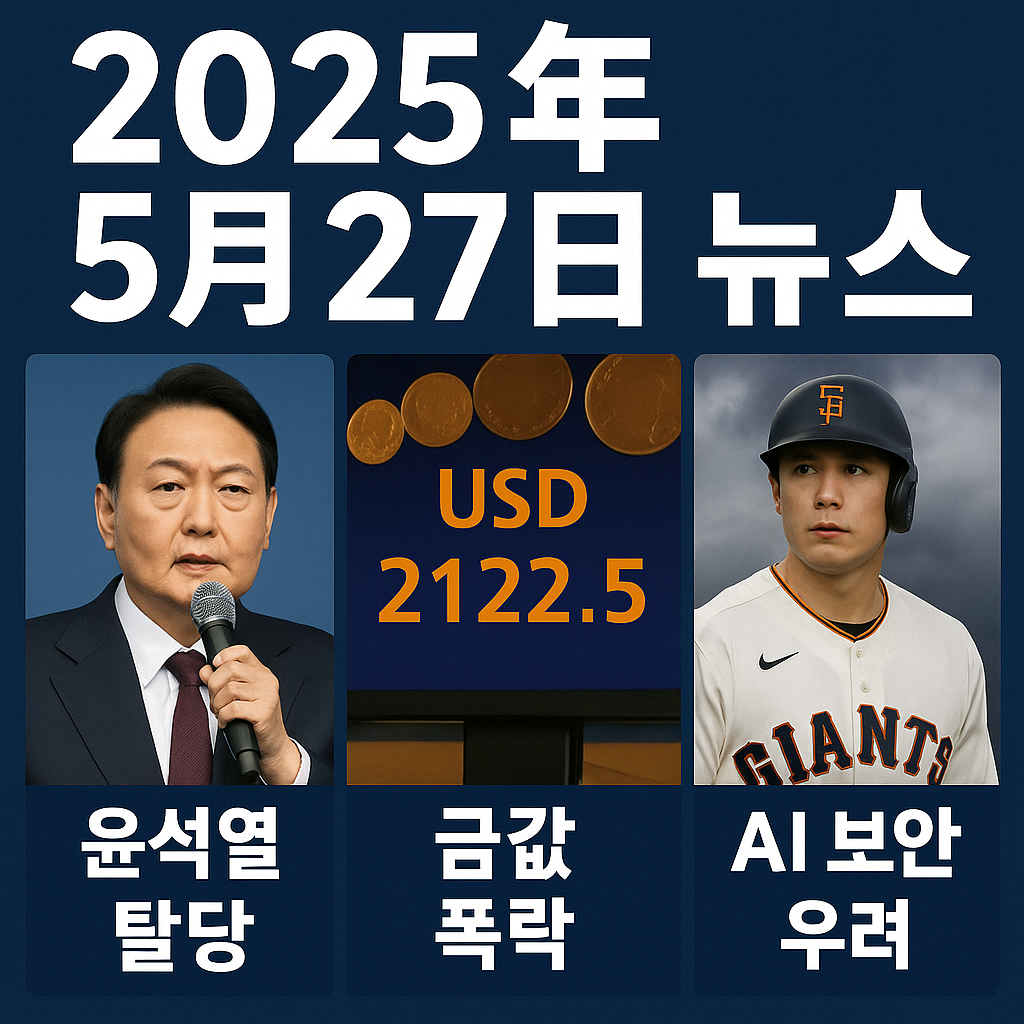 2025년 5월 27일 주요 뉴스 이미지