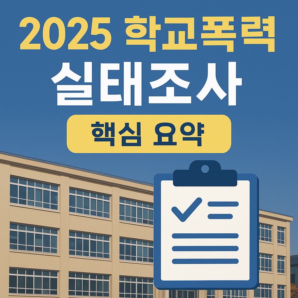 2025년 학교폭력 실태조사 이미지