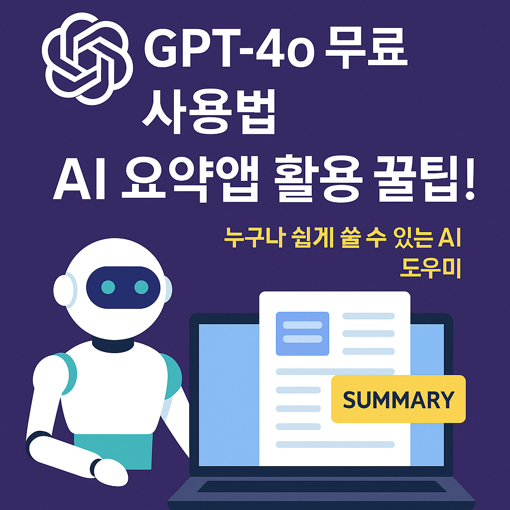 GPT-4o 무료 사용법 이미지