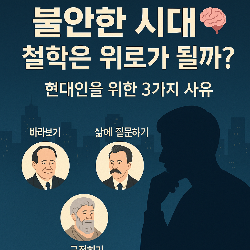현대인의 불안한 마음을 위한 3가지 사유 이미지