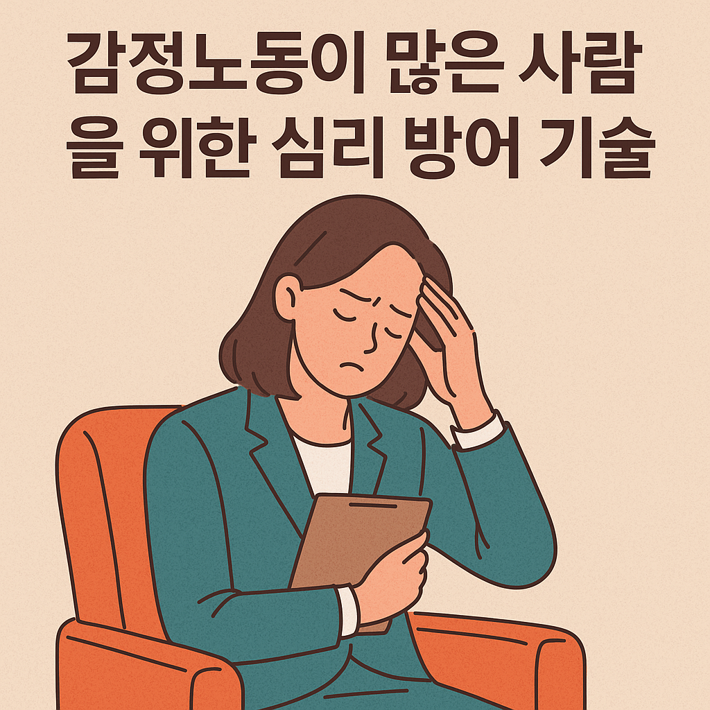 감정노동 이미지