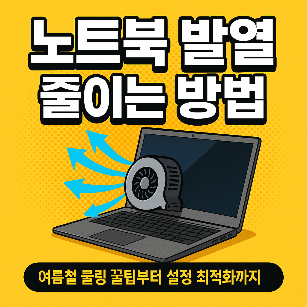 노트북 발열 줄이는 방법 이미지
