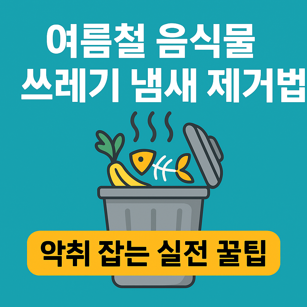 여름철 음식물 쓰레기 냄새 이미지
